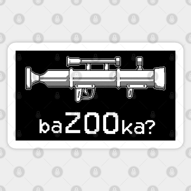 baZOOka ? 1 bit pixel art Sticker by pixel eats sugar